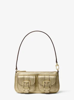 Pochette convertível em pele granulada metalizada Zoe pequena | Michael Kors [PT]