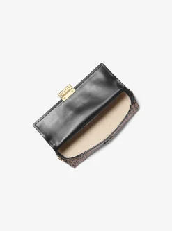 Pochette convertível em pelo de bezerro com estampado de leopardo Ludlow pequena | Michael Kors [PT]