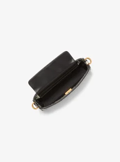 Pochette convertível em pele com efeito de cobra em relevo Bryant pequena | Michael Kors [PT]