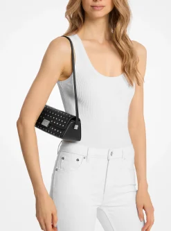 Pochette convertível em pele com tachas Ludlow pequena | Michael Kors [PT]
