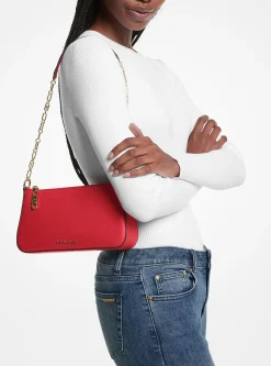 Pochette de corrente de elos em pele Empire média | Michael Kors [PT]