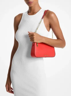 Pochette de corrente de elos em pele Empire média | Michael Kors [PT]