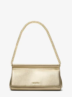 Pochette em pele granulada metalizada Carmine média | Michael Kors [PT]