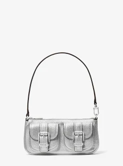 Pochette em pele metalizada Zoe pequena | Michael Kors [PT]