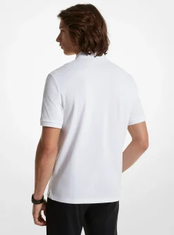 Polo com meio fecho de correr em algodão | Michael Kors [PT]