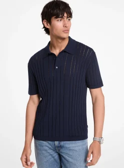 Polo em algodão Pointelle | Michael Kors [PT]