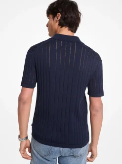 Polo em algodão Pointelle | Michael Kors [PT]