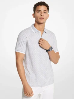 Polo em malha de algodão com logótipo estampado Greenwich | Michael Kors [PT]