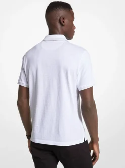 Polo em malha de algodão com logótipo estampado Greenwich | Michael Kors [PT]