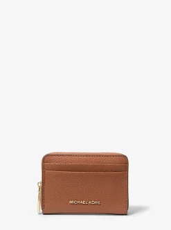 Porta-cartões com fecho de correr a toda a volta em pele granulada Jet Set pequeno | Michael Kors [PT]
