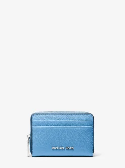 Porta-cartões com fecho de correr a toda a volta em pele granulada Jet Set pequeno | Michael Kors [PT]