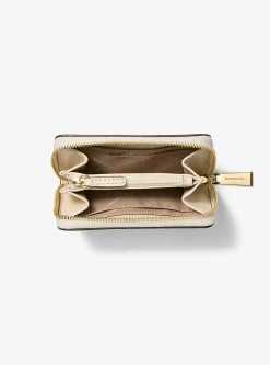 Porta-cartões com fecho de correr a toda a volta em pele granulada Jet Set pequeno | Michael Kors [PT]