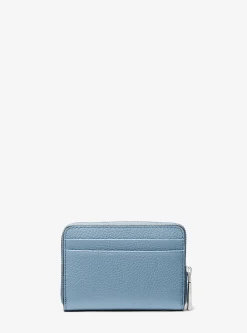 Porta-cartões com fecho de correr a toda a volta em pele granulada Jet Set pequeno | Michael Kors [PT]
