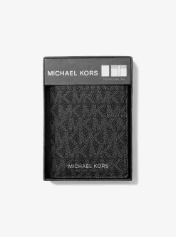 Porta-cartões dobrável com logótipo Hudson | Michael Kors [PT]