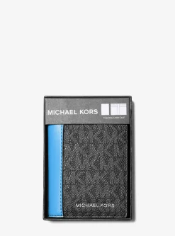 Porta-cartões folio com logótipo exclusivo Hudson | Michael Kors [PT]