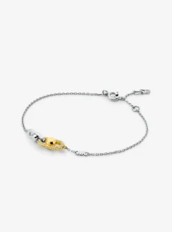 Pulseira com elos com incrustações em prata de lei banhada a metal precioso Astor | Michael Kors [PT]