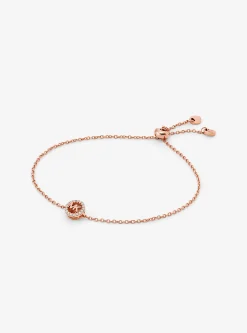 Pulseira com fecho deslizante Fulton em prata de lei banhada a metal precioso | Michael Kors [PT]