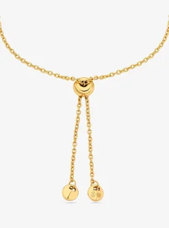 Pulseira com fecho deslizante Fulton em prata de lei banhada a metal precioso | Michael Kors [PT]