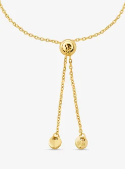 Pulseira com fecho deslizante com elo em prata de lei banhado a metal precioso Astor | Michael Kors [PT]