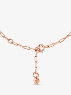 Pulseira de corrente de elos com logótipo Empire com incrustações em prata de lei banhada a metal precioso | Michael Kors [PT]