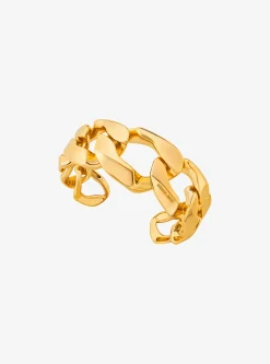Pulseira de elos achatados em latão banhado a metal precioso | Michael Kors [PT]