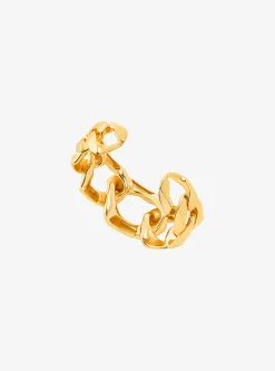 Pulseira de elos achatados em latão banhado a metal precioso | Michael Kors [PT]