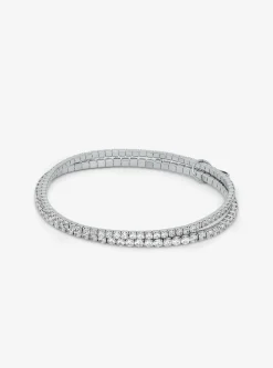 Pulseira de ténis dupla em latão banhado a metal precioso | Michael Kors [PT]