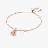 Pulseira em forma de coração com incrustações em prata de lei banhada a metal precioso | Michael Kors [PT]