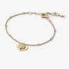 Pulseira em forma de coração com incrustações em prata de lei banhada a metal precioso | Michael Kors [PT]