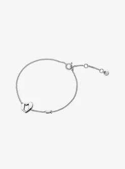 Pulseira em forma de coração em prata de lei banhada a metal precioso | Michael Kors [PT]