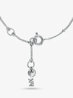 Pulseira em forma de coração com incrustações em prata de lei banhada a metal precioso | Michael Kors [PT]