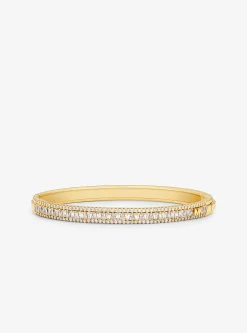 Pulseira rígida com incrustações em prata de lei banhada a metal precioso | Michael Kors [PT]