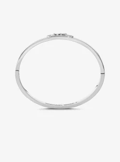 Pulseira rígida com logótipo Empire em latão banhada a metal precioso | Michael Kors [PT]