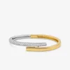 Pulseira rígida em prata de lei com incrustações banhada a metal precioso | Michael Kors [PT]