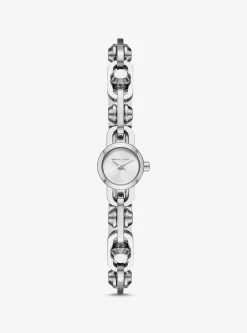 Relógio com bracelete de elos prateado Astor mini | Michael Kors [PT]