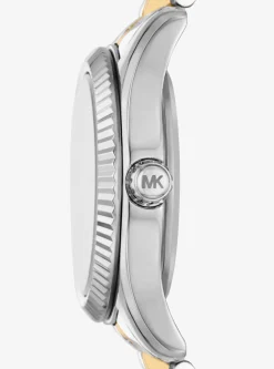 Relógio de dois tons com incrustações Lexington pequeno | Michael Kors [PT]