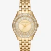 Relógio dourado com incrustações Harlowe | Michael Kors [PT]