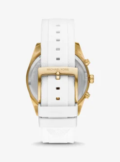 Relógio dourado com incrustações Hadyn de tamanho grande | Michael Kors [PT]