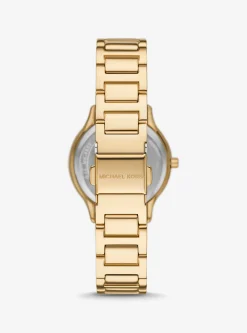 Relógio dourado com incrustações Sage de tamanho mini | Michael Kors [PT]