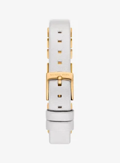 Relógio dourado e em pele Darrington mini | Michael Kors [PT]