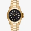 Relógio dourado Everest de tamanho grande | Michael Kors [PT]