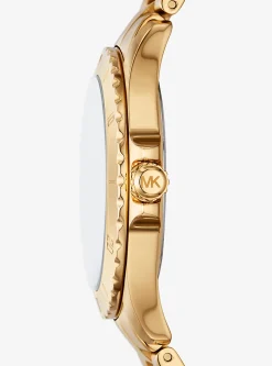 Relógio dourado Everest de tamanho grande | Michael Kors [PT]