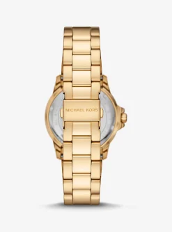Relógio dourado Everest de tamanho grande | Michael Kors [PT]