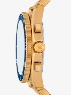 Relógio dourado Maritime de tamanho grande | Michael Kors [PT]