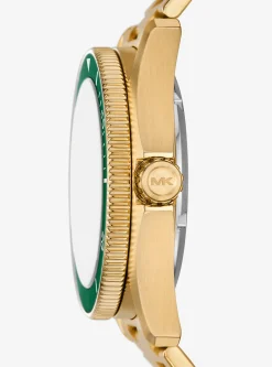Relógio dourado Maritime de tamanho grande | Michael Kors [PT]