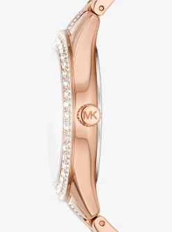 Relógio dourado-rosa com incrustações Harlowe | Michael Kors [PT]