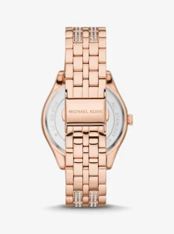Relógio dourado-rosa com incrustações Harlowe | Michael Kors [PT]