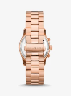 Relógio dourado-rosa Runway | Michael Kors [PT]