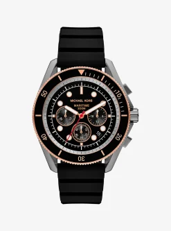 Relógio em bronze e silicone Maritime de tamanho grande | Michael Kors [PT]