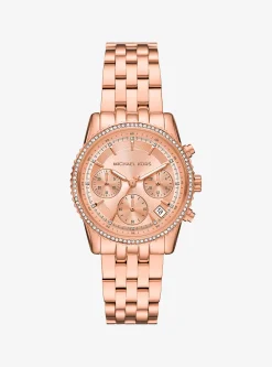 Relógio em dourado-rosa Bryant com incrustações mini | Michael Kors [PT]